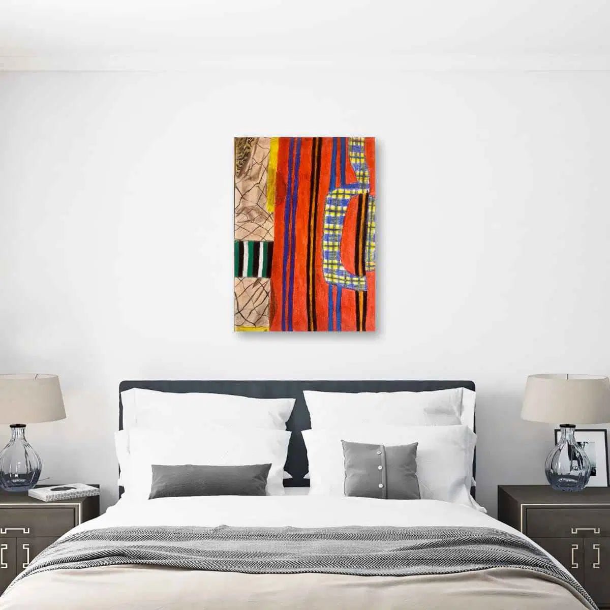 Original Painting - Patchwork Village Palestine's Resilience