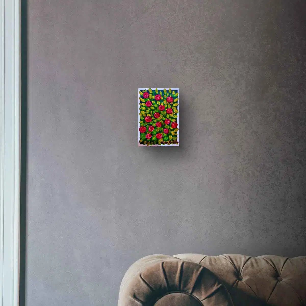Mini Art - Garden Serenade - Floral Red Roses Gold