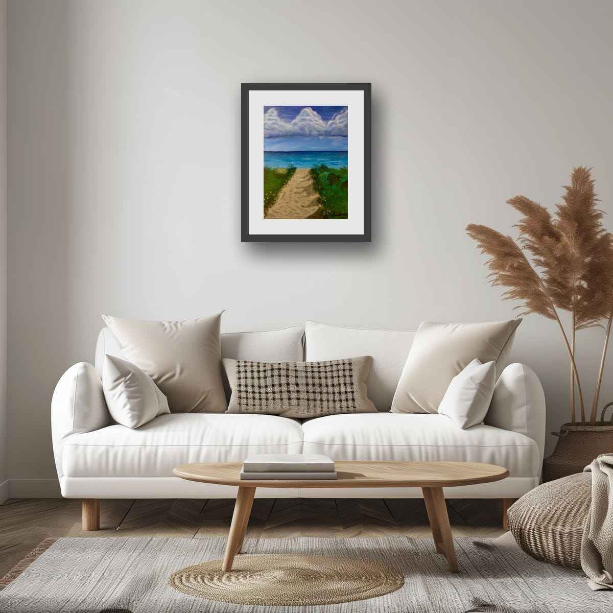 Original Painting - Edge of Calm - Coastal Pathway Seascape