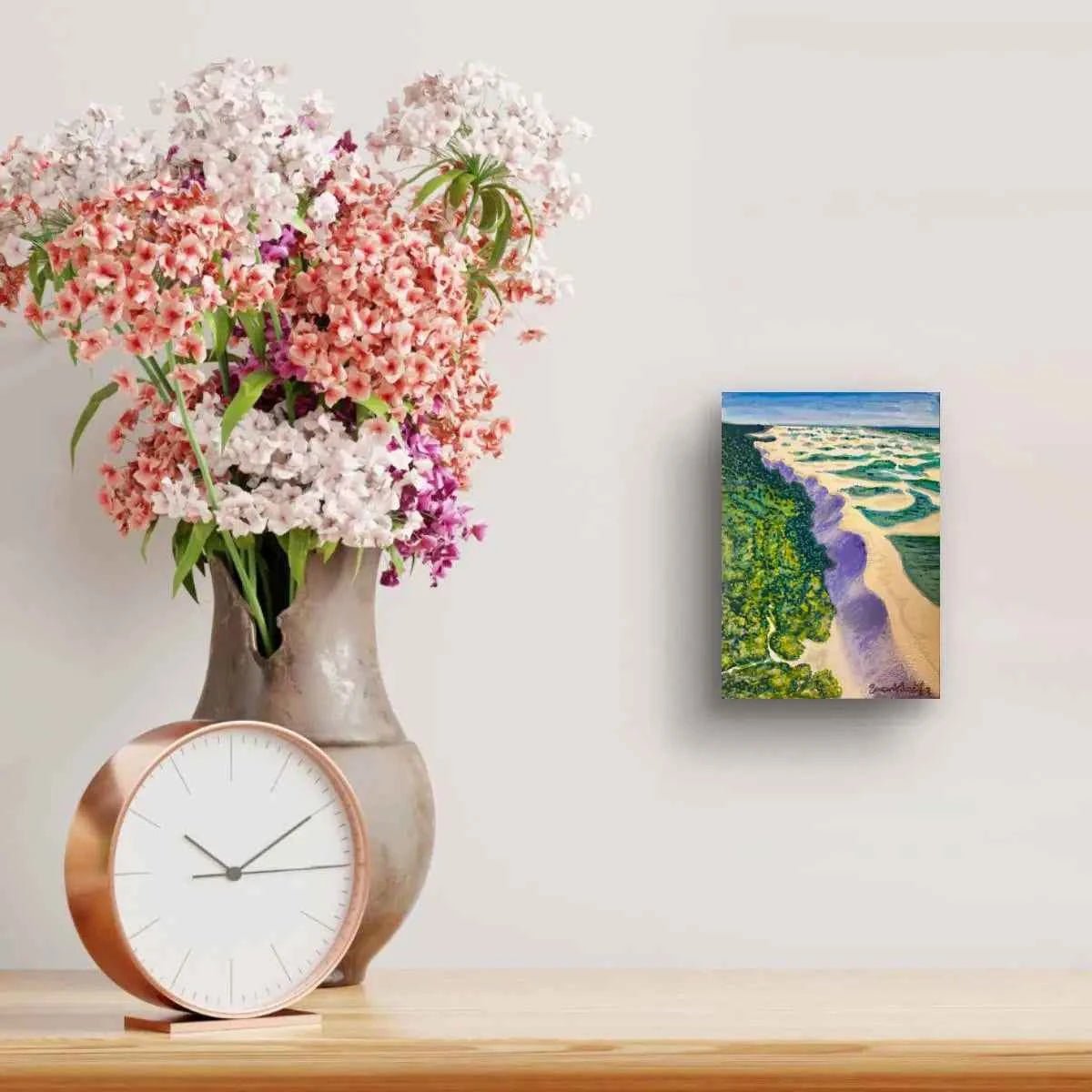 Mini Art – Emerald Dream – Aerial Landscape Painting