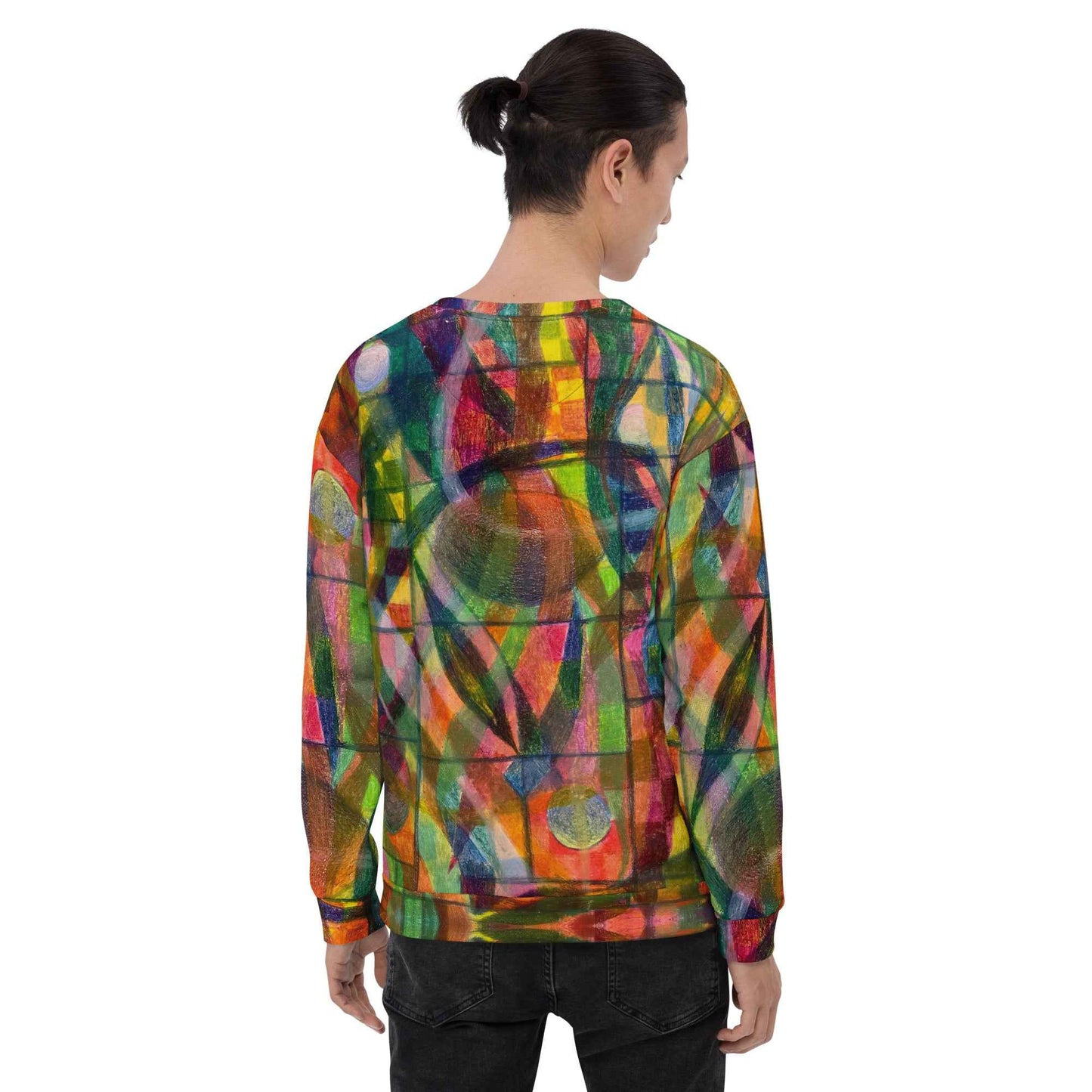 Unisex Sweatshirt - Organic Life - Colorful Geometric Art