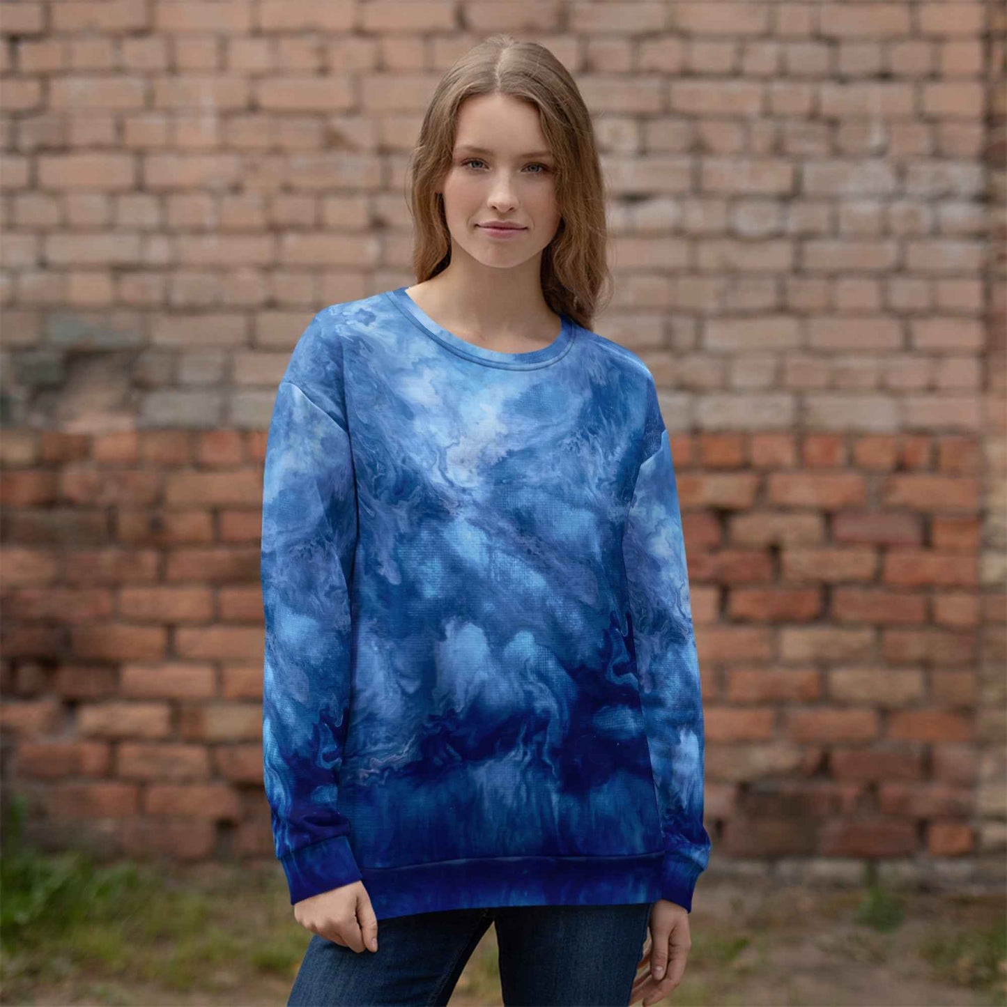 Unisex Sweatshirt - Thunder - Dramatic Blue Storm Art
