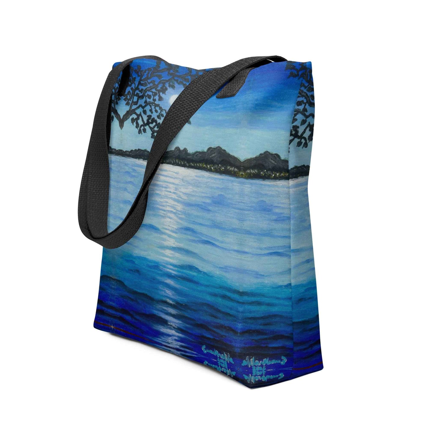 Tote Bag - Nocturned - Tonalism Moonlit Night Scene