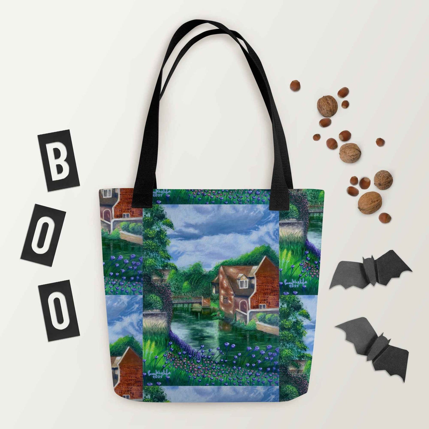 Tote Bag - River Melody - Impressionist Landscape Art