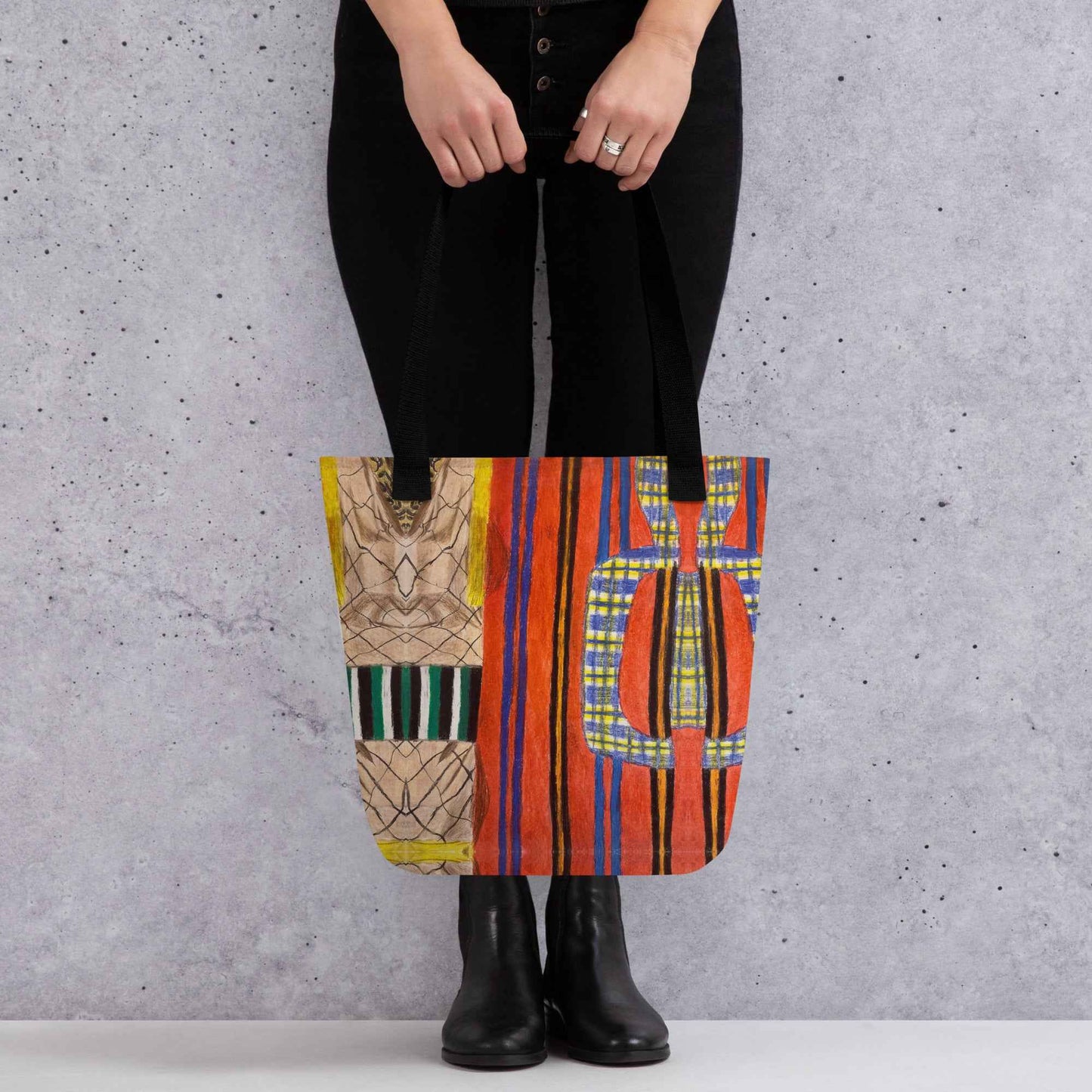 Tote Bag - Palestine's Resilience - Folk Abstract Geometric