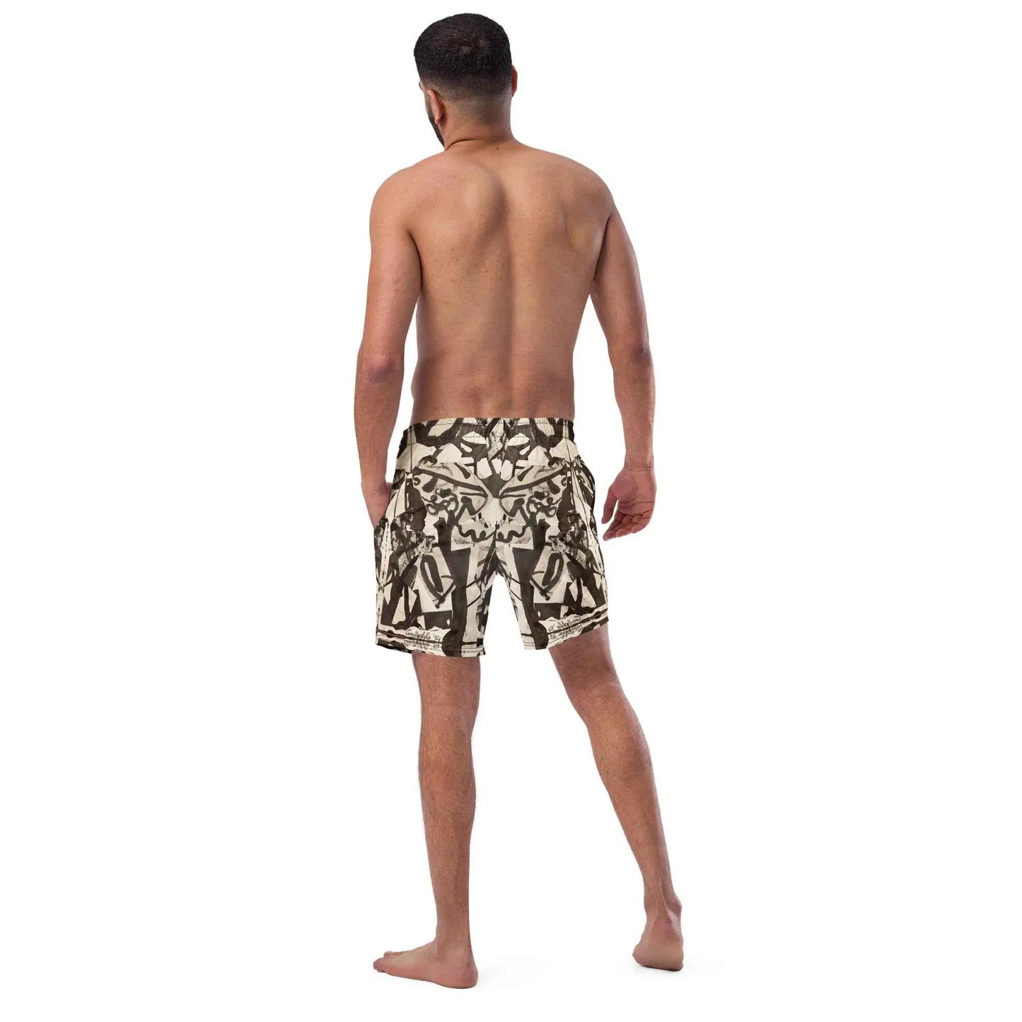 Men's Trunks - Fragments of Memory - Abstract Ink Splash