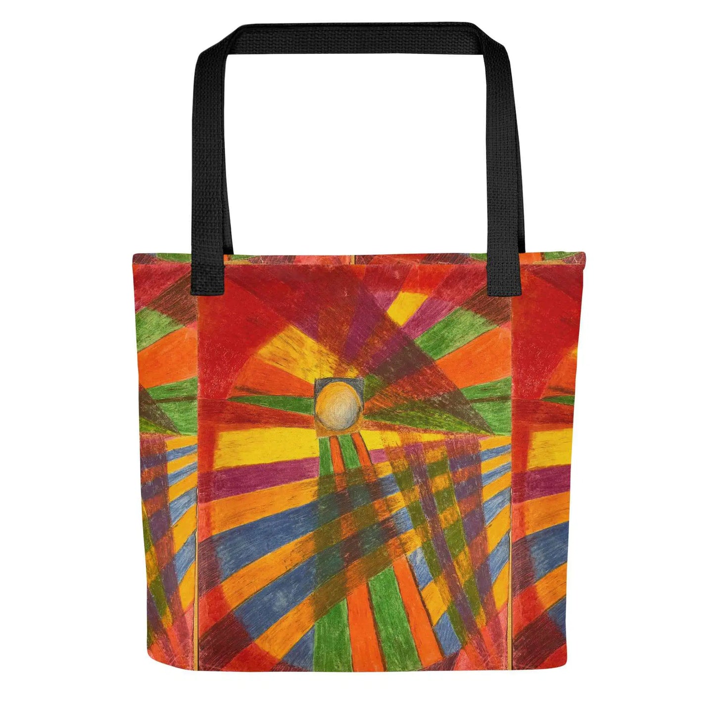 Tote Bag - Solar Burst - Colourful Geometric Abstract