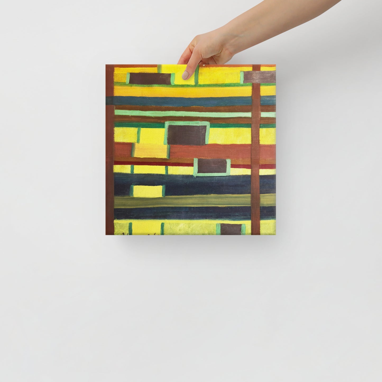 City In Grids - Canvas Print
