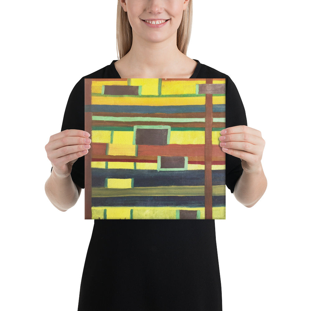 City In Grids - Canvas Print
