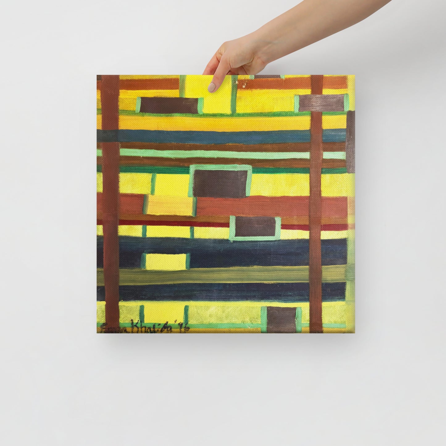 City In Grids - Canvas Print