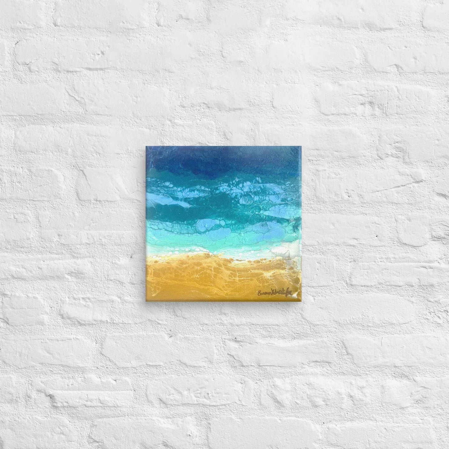 Canvas Print - Mystic Sea - Fluid Abstract Ocean Gold Art