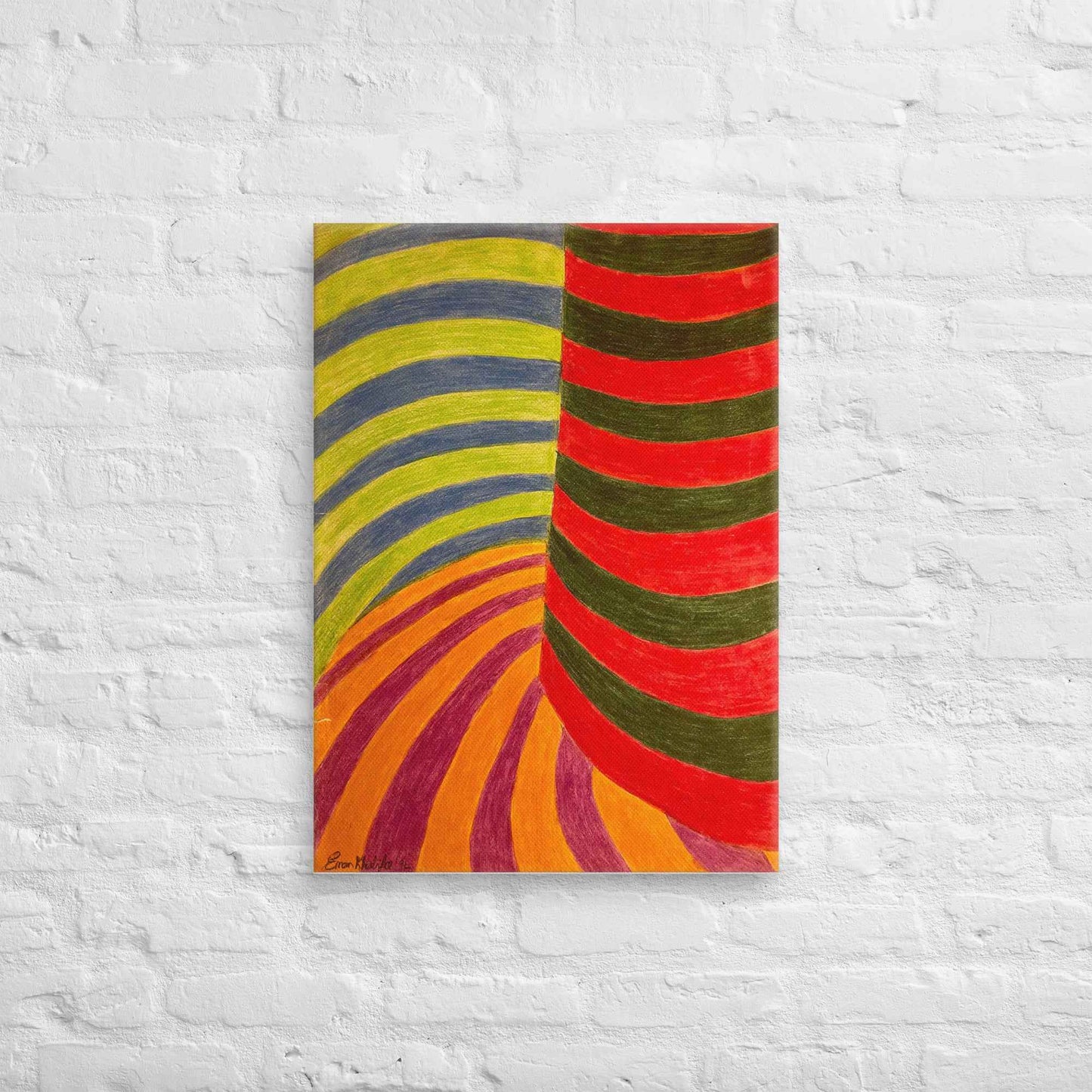 Canvas Print - No Brake Zone - Op Art Geometric Motion