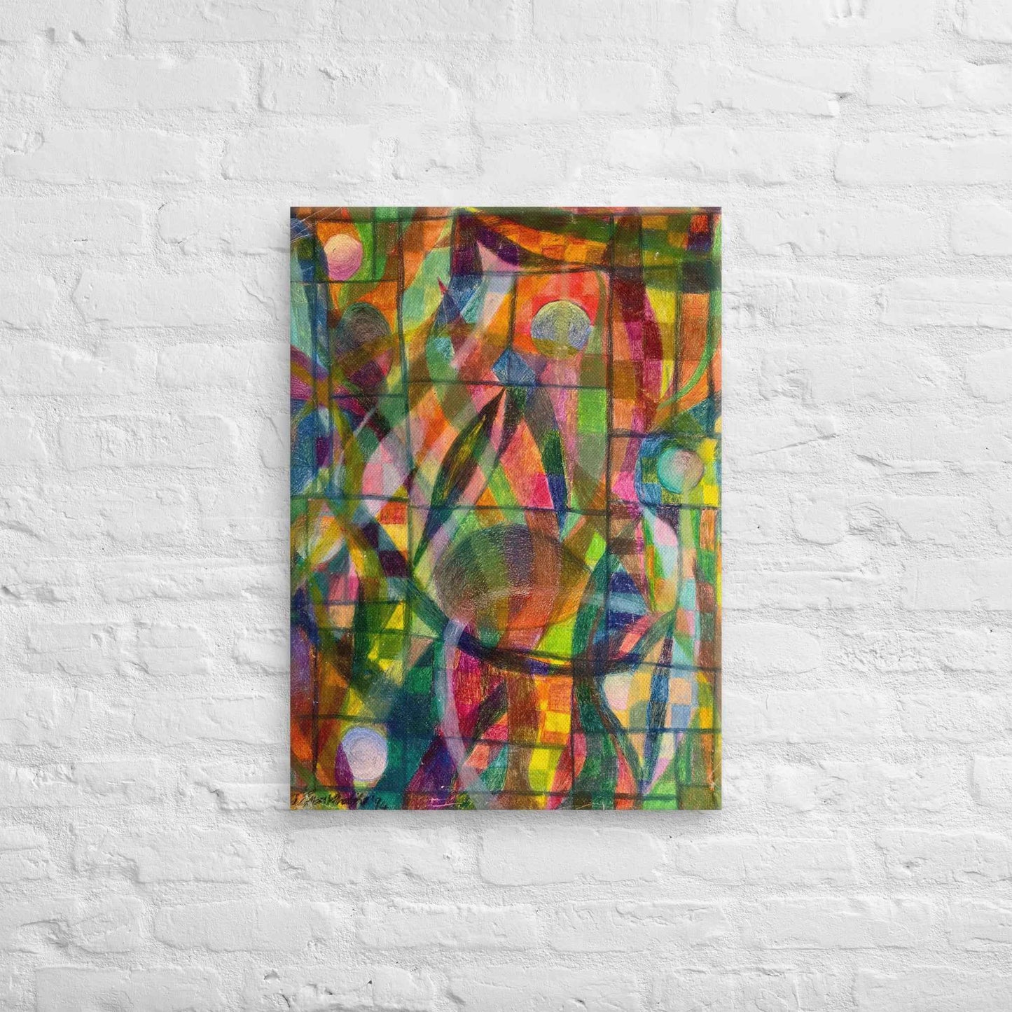 Canvas Print - Organic Life - Abstract Colorful Geometric