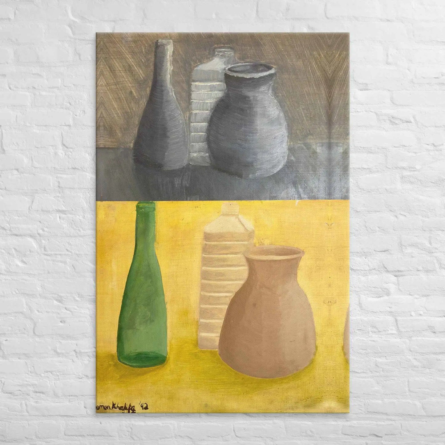 Canvas Print - Skins - Split Tonal Still Life Vessels
