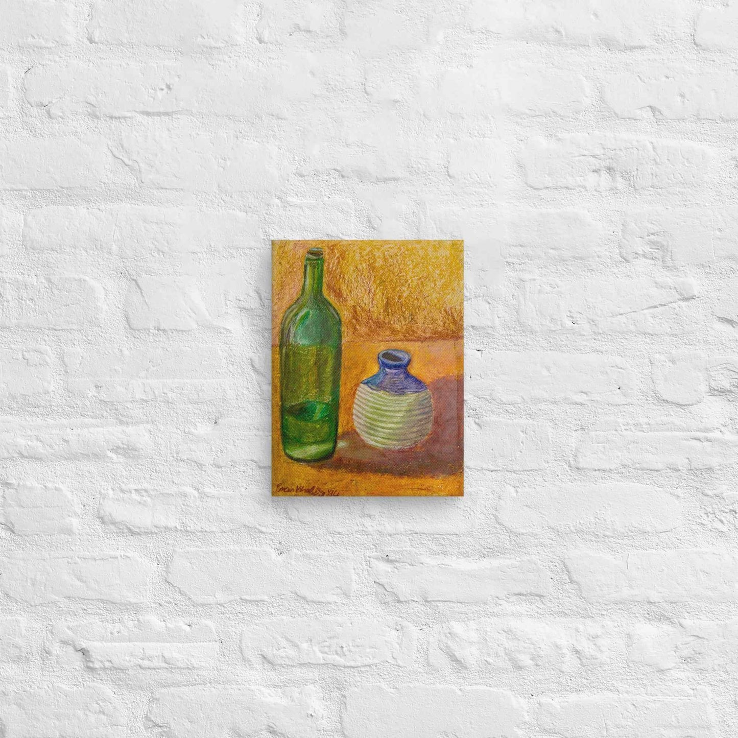 Canvas Print - Still Longing - Yellow Ochre Still Life - Eman's Gallery