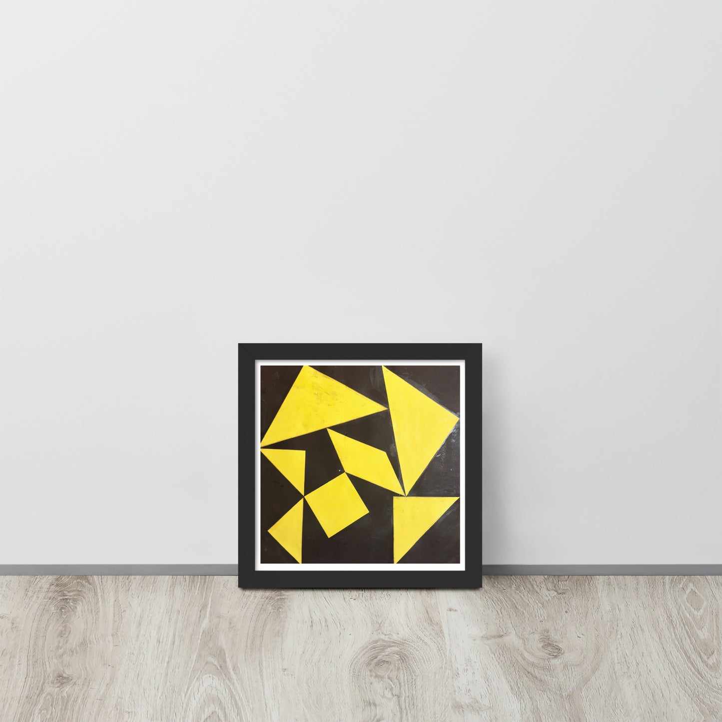 Golden Fracture - Framed Print on Paper