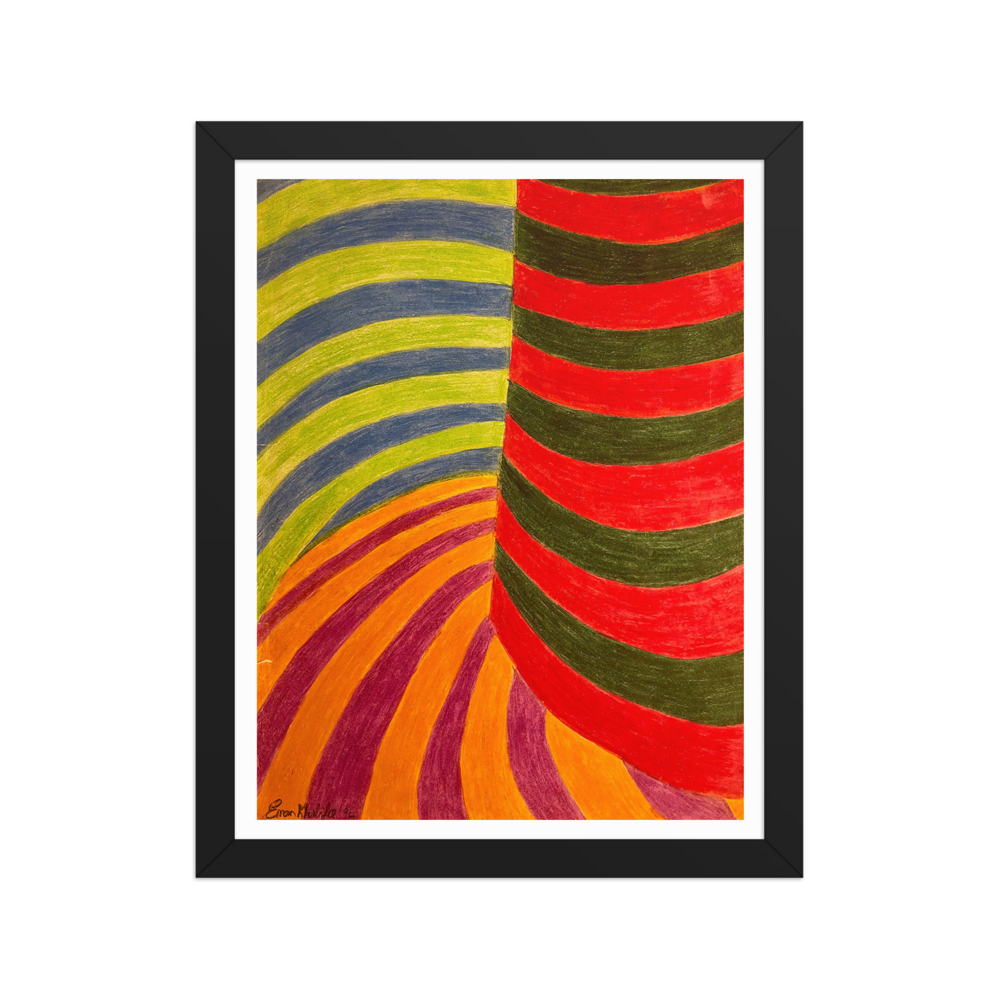 No Brake Zone - Framed Print on Paper