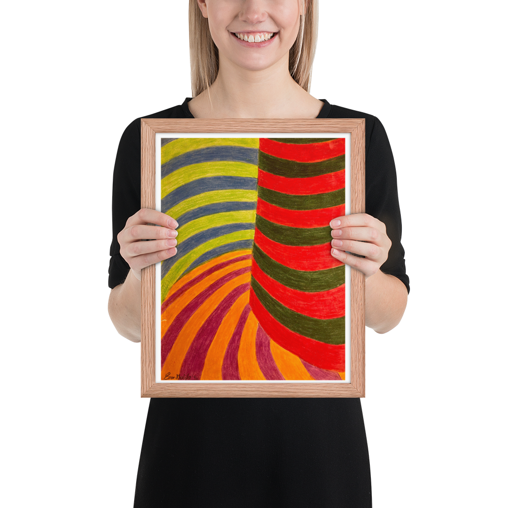 No Brake Zone - Framed Print on Paper