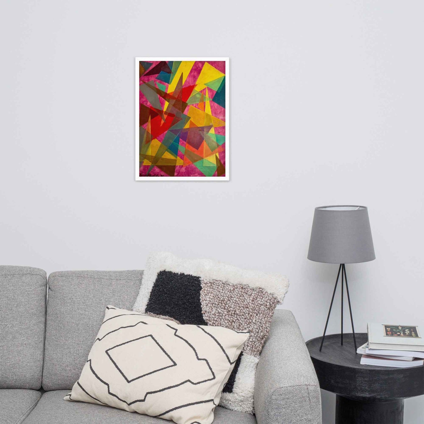 Framed Print - In The Wine Glass - Geometric Abstract