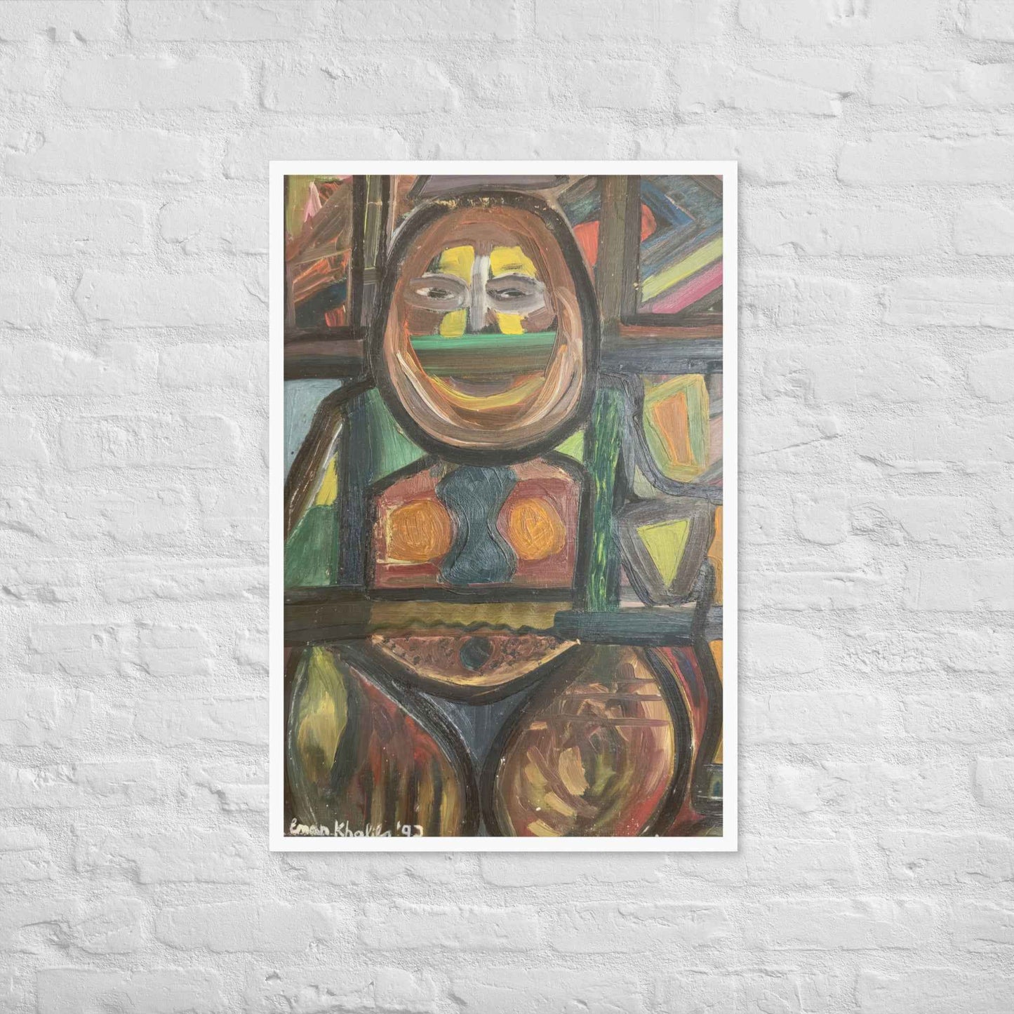 Framed Print - The Guardian - Expressionist Figurative Art