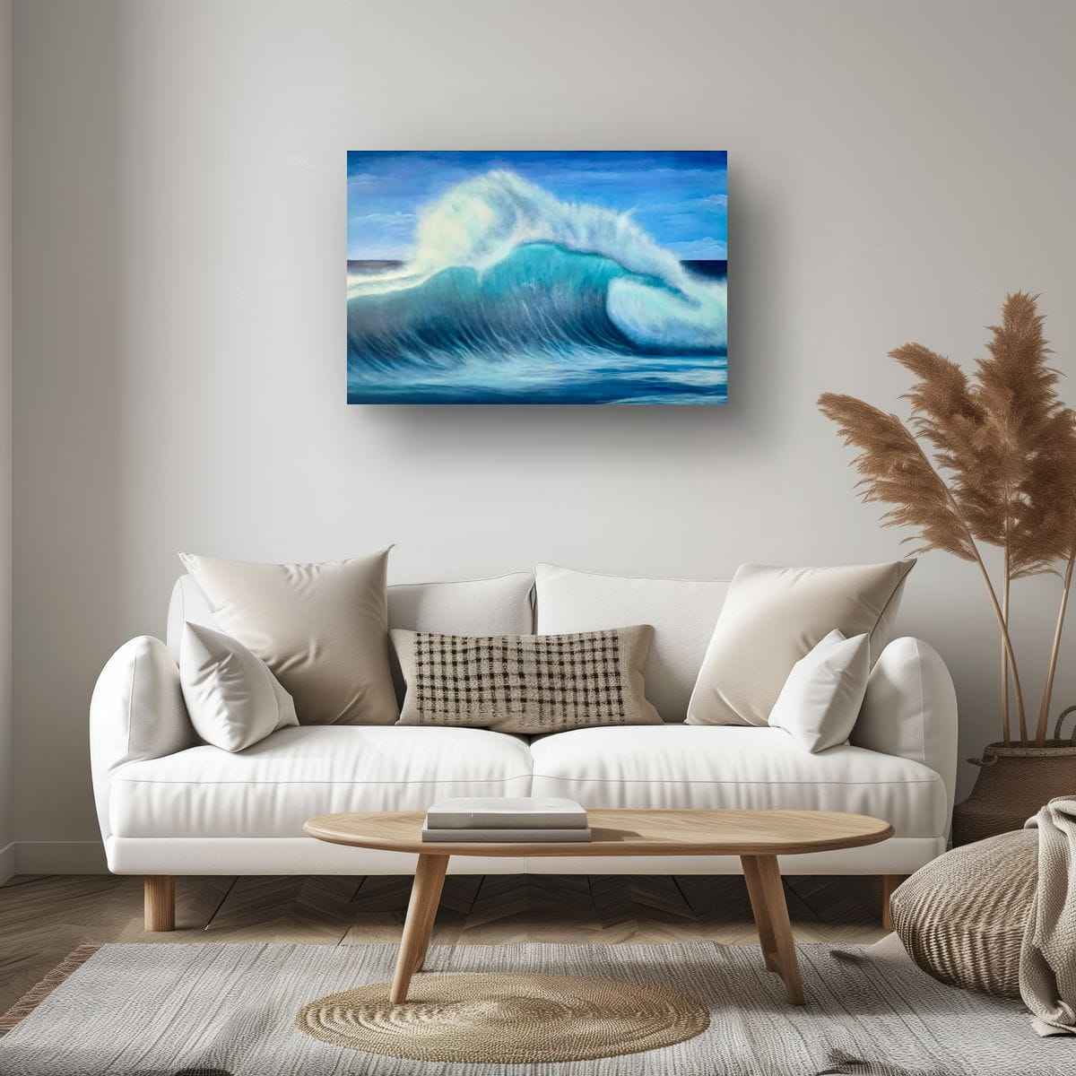Good Hope – Large Contemporary Ocean Wave Oil Painting