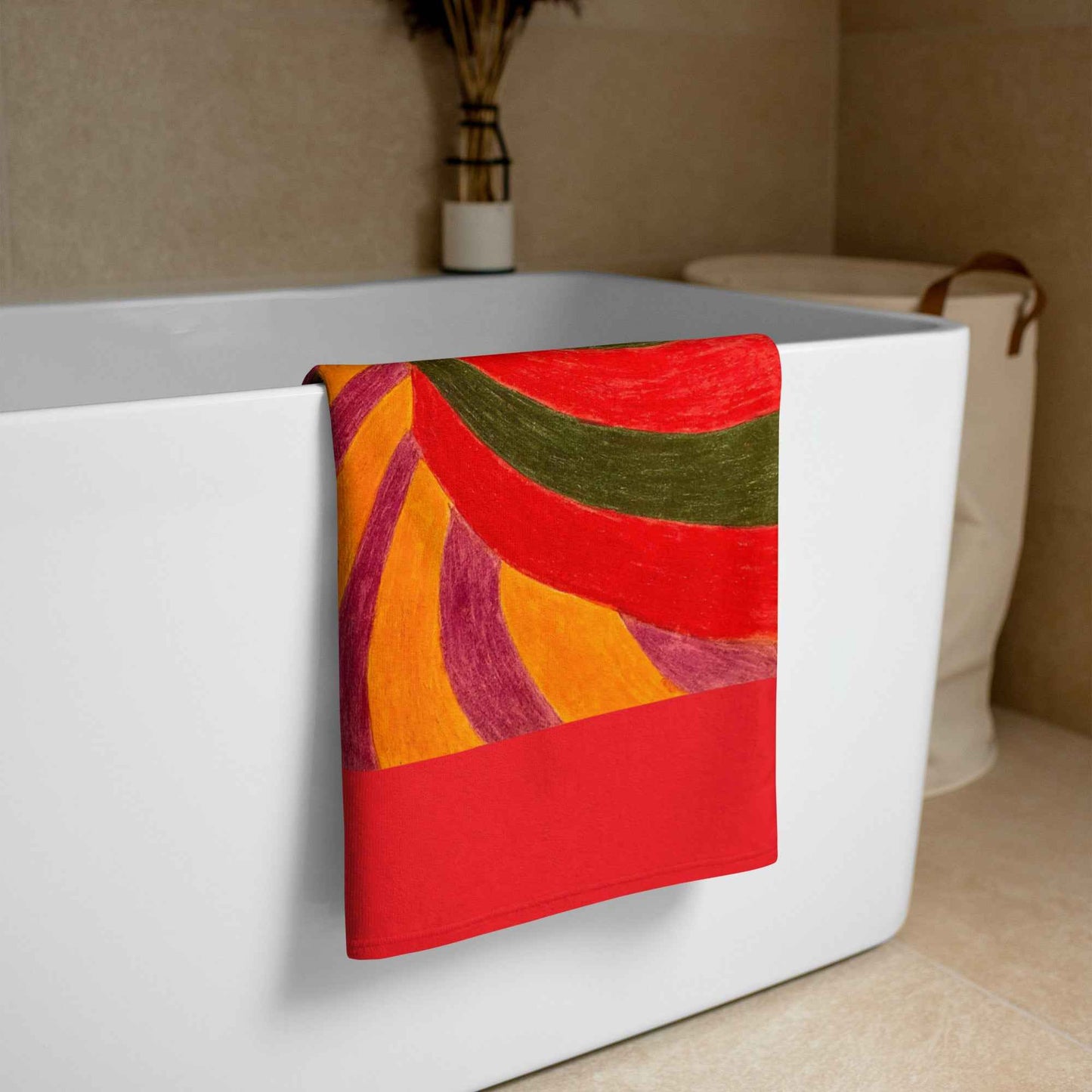 Towel - No Brake Zone - Op Art Geometric Motion