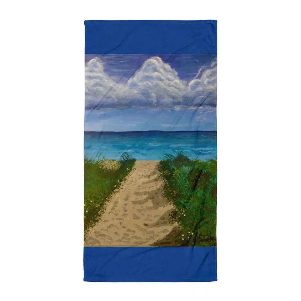 Towel - Edge of Calm - Coastal Pathway Seascape