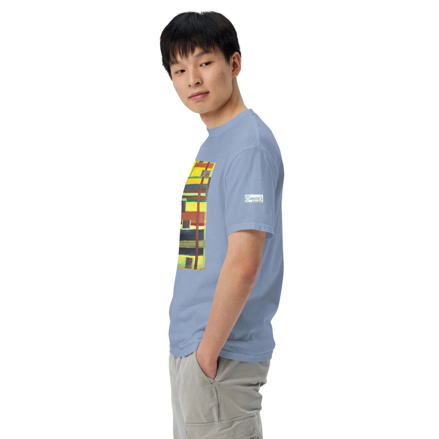 Unisex T-Shirt - City in Grids - Geometric Abstract Urban - Eman's Gallery