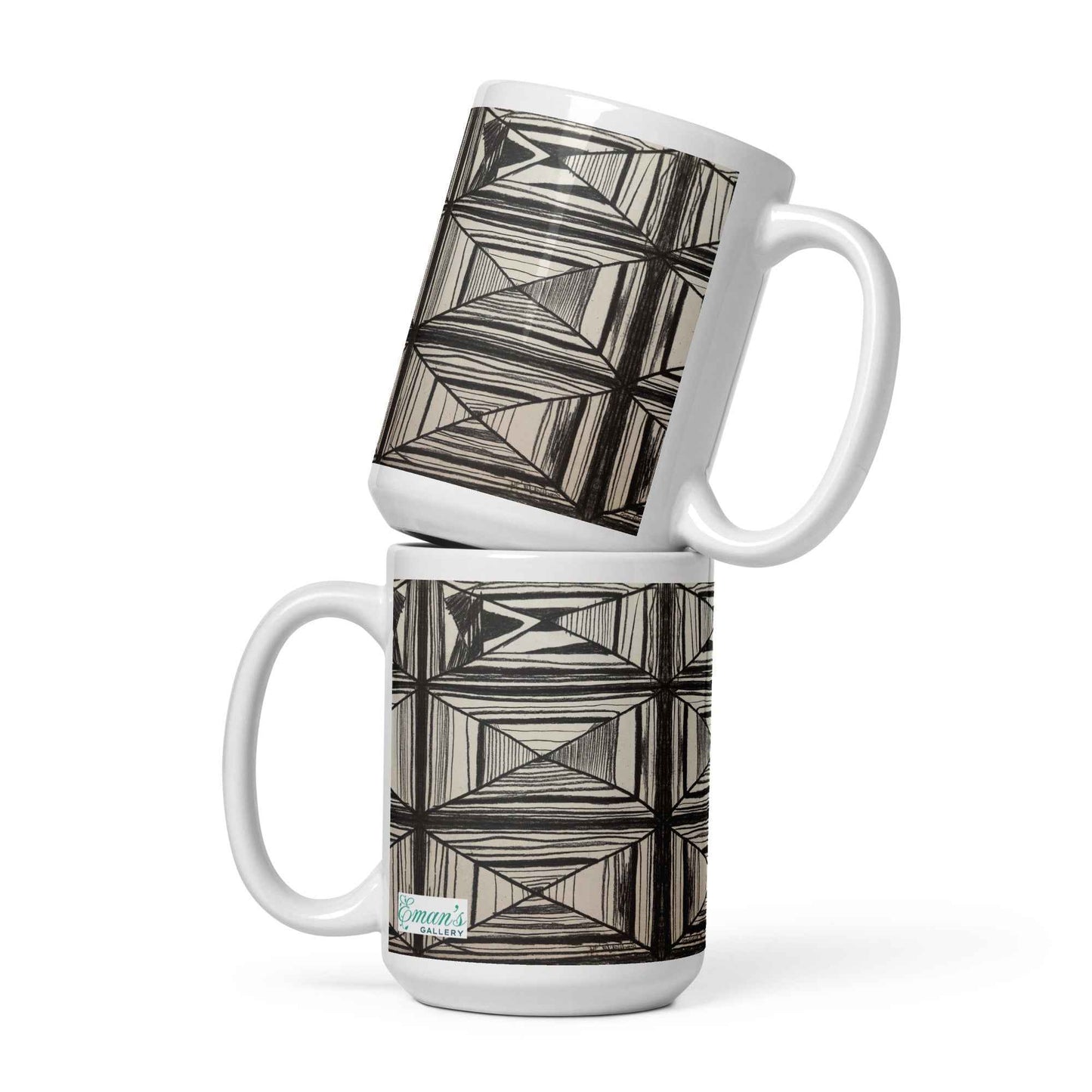 Coffee Mug - Deception - Geometric Op Art