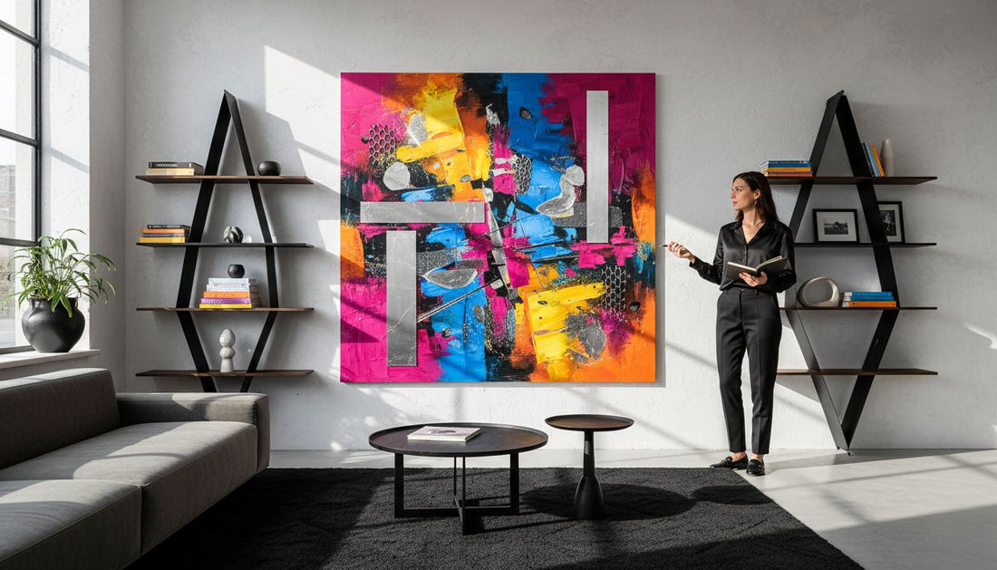 modern living room art