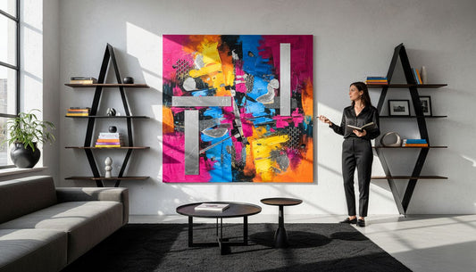 modern living room art