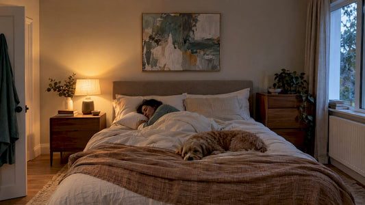 Bedroom palette under warm 2700K lighting