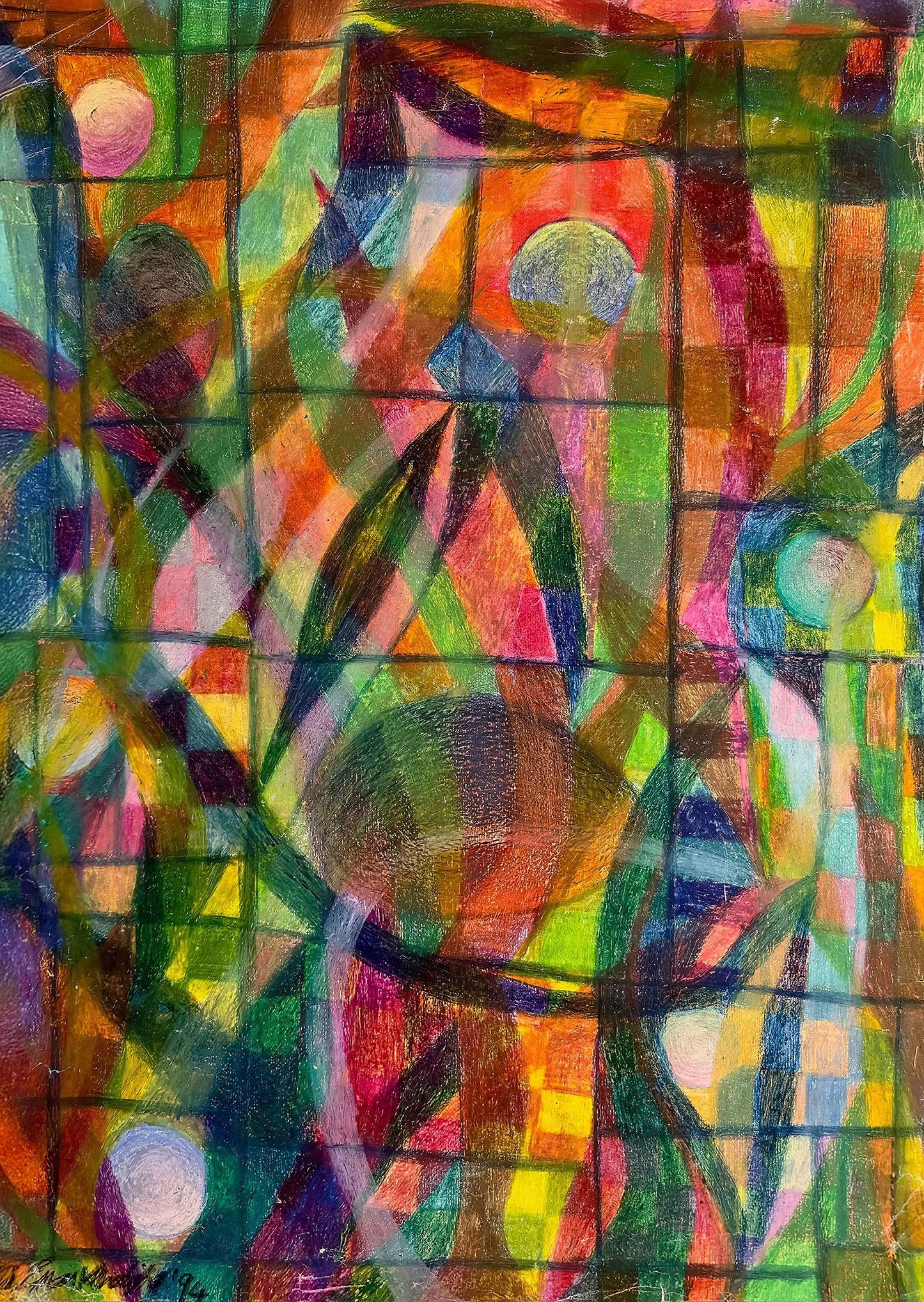 Original Painting - Organic Life - Abstract Color Geometric