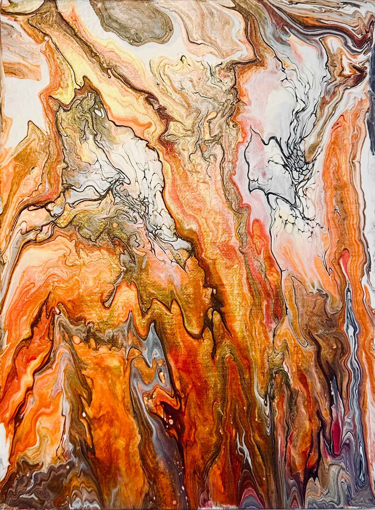 Original Painting - Canyon - Geological Abstract Earth Art