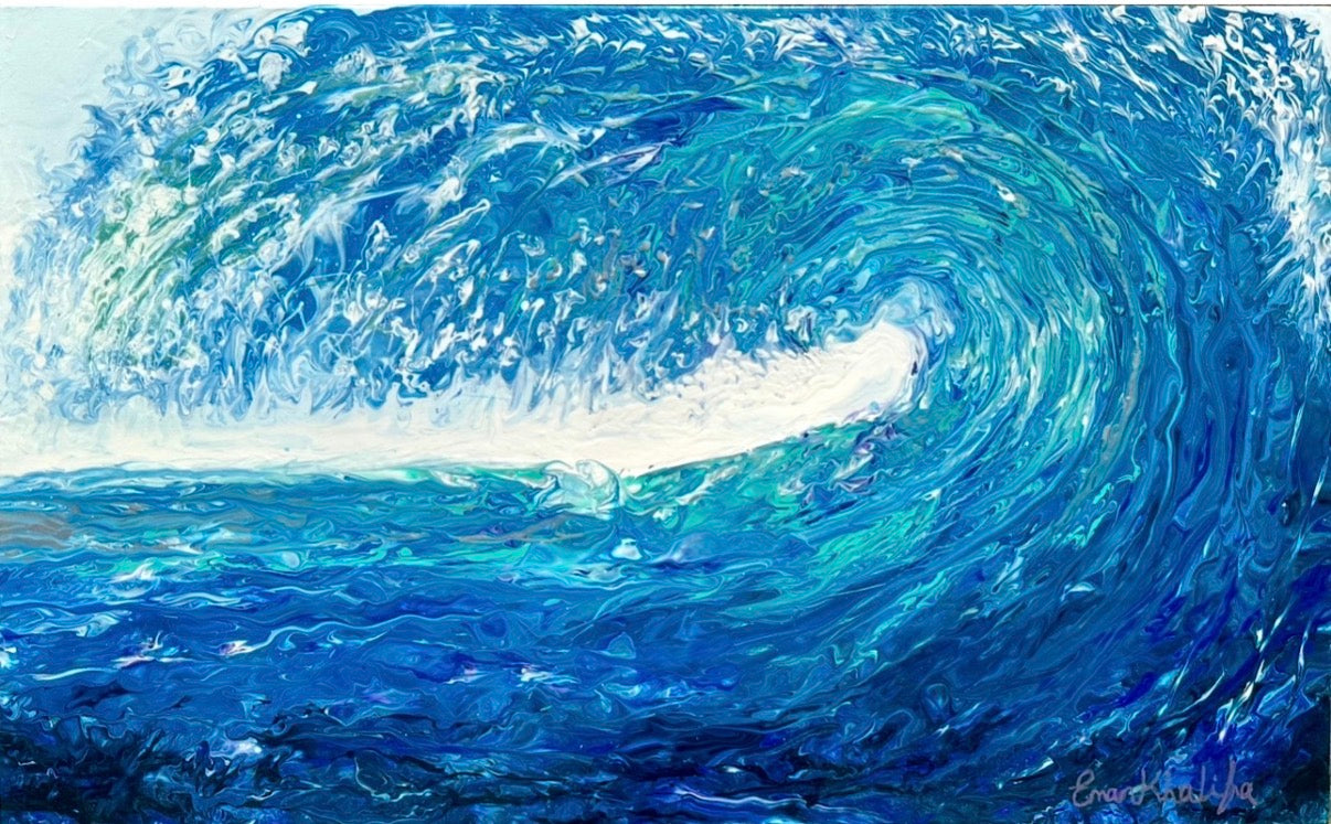 Deep Wave – Large Abstract Ocean Original Painting