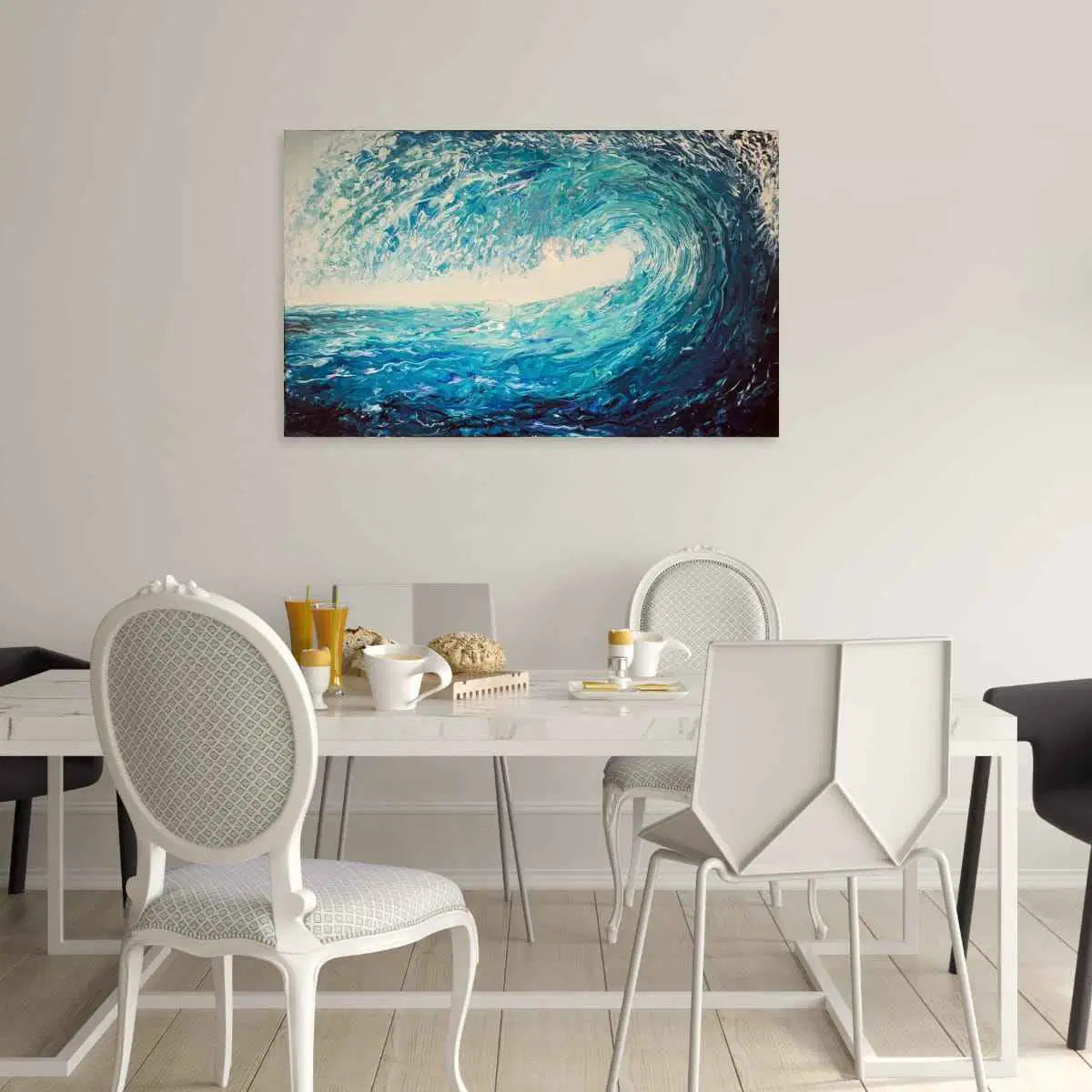 Original Painting – Deep Wave – Large Abstract Ocean Painting