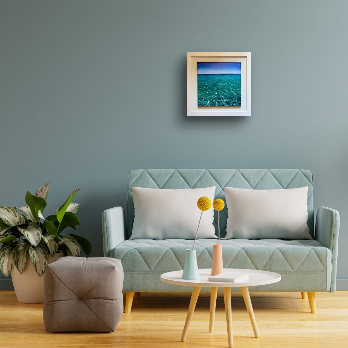 Mesmerise – Original Oil Painting of Turquoise Sea Light and Hypnotic Water Reflections
