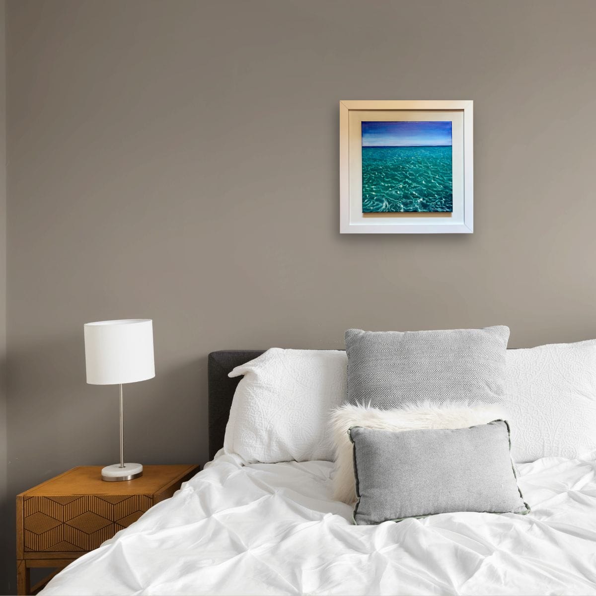Mesmerise – Original Oil Painting of Turquoise Sea Light and Hypnotic Water Reflections