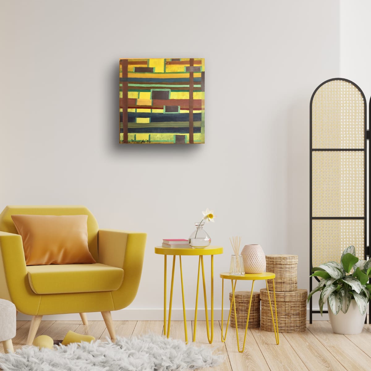 City in Grids - Original Artwork