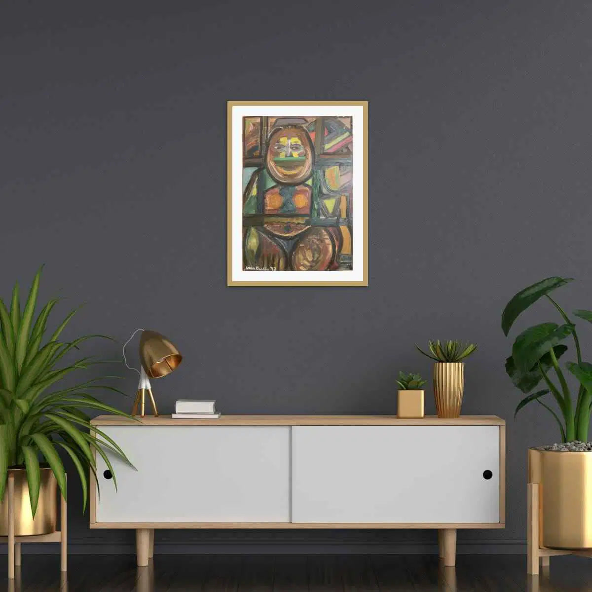 Original Oil Painting - The Guardian - Figurative Expression