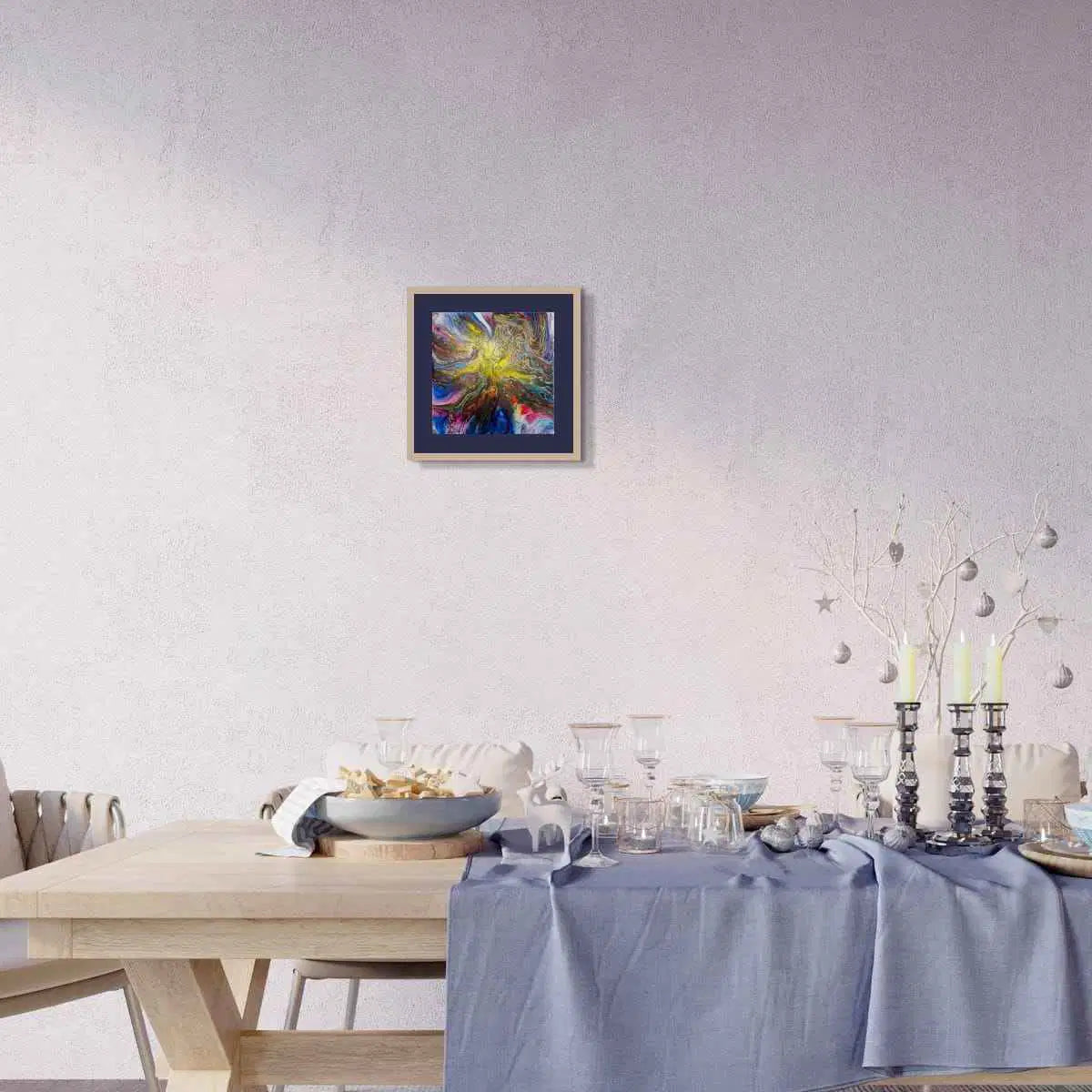 Original Painting - In The Beginning - Cosmic Gold Explosion