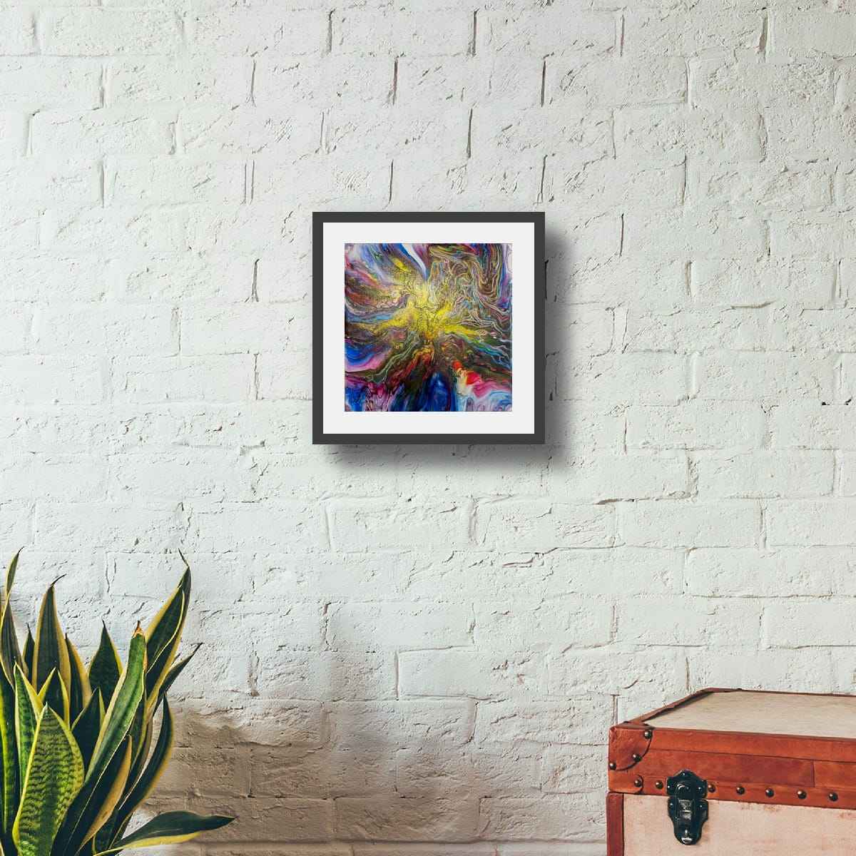 Original Painting - In The Beginning - Cosmic Gold Explosion