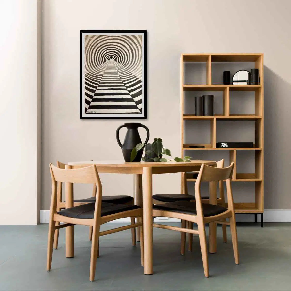 Original Painting - Tunnel of Illusion - Geometric Op Art