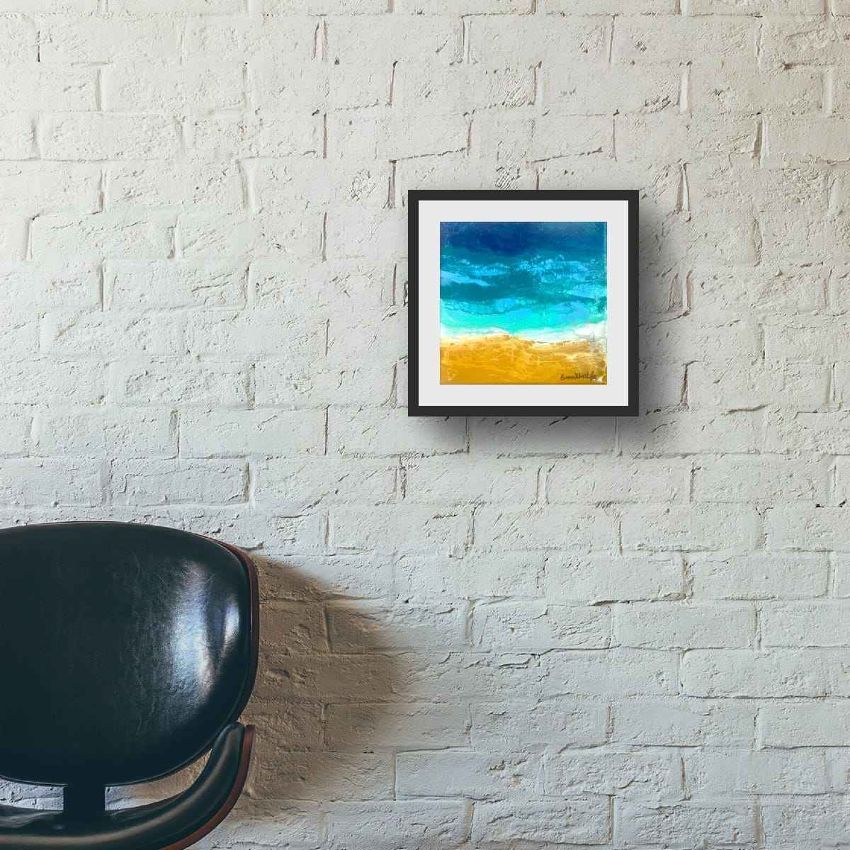 Original Painting - Mystic Sea - Fluid Abstract Ocean Gold