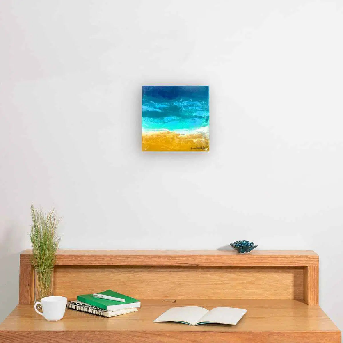 Original Painting - Mystic Sea - Fluid Abstract Ocean Gold