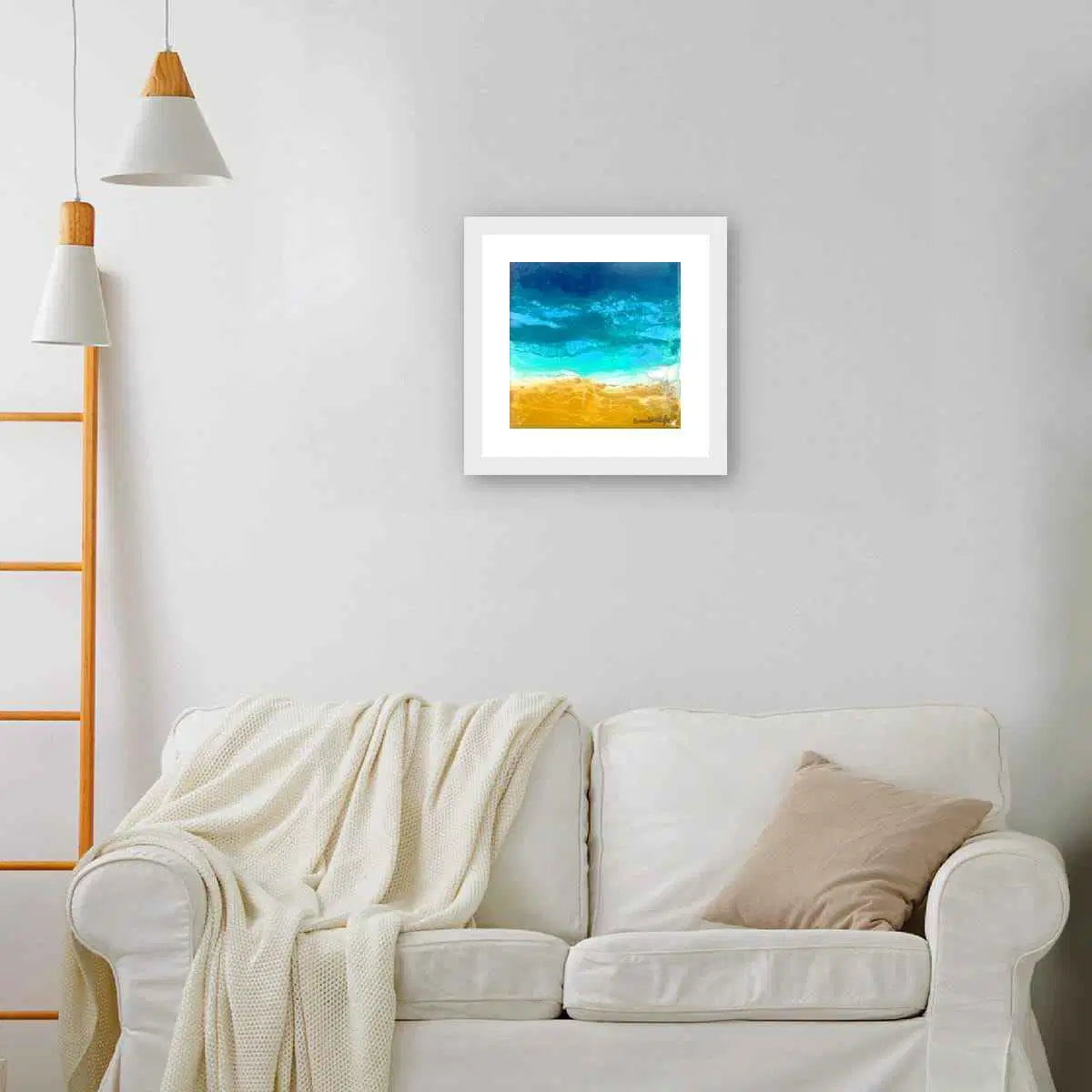 Original Painting - Mystic Sea - Fluid Abstract Ocean Gold