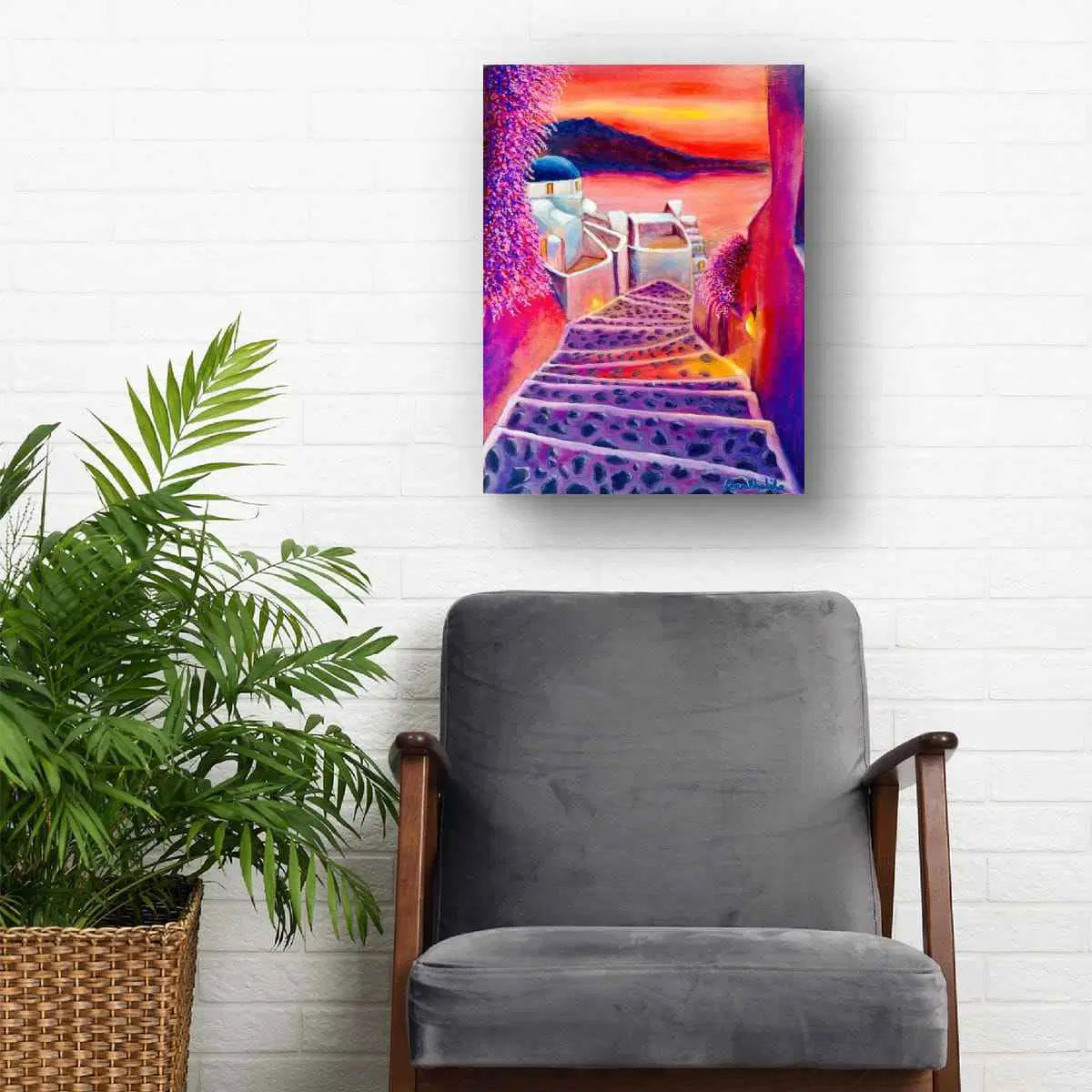 Canvas Print – Warm Embrace – Romantic Evening Landscape Art