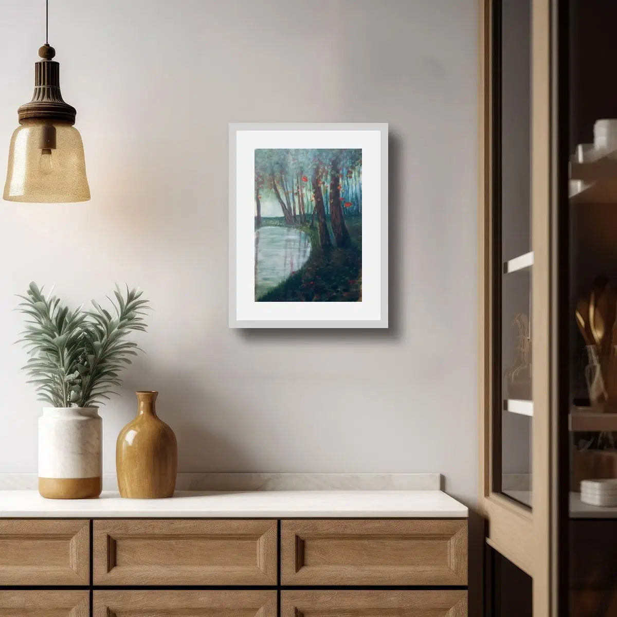 Original Painting – Before I Sleep – Atmospheric Forest Landscape - Eman's Gallery