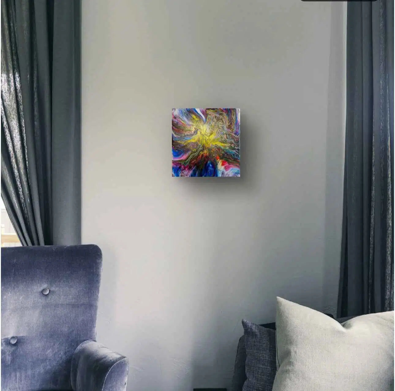 Original Painting - In The Beginning - Cosmic Gold Explosion