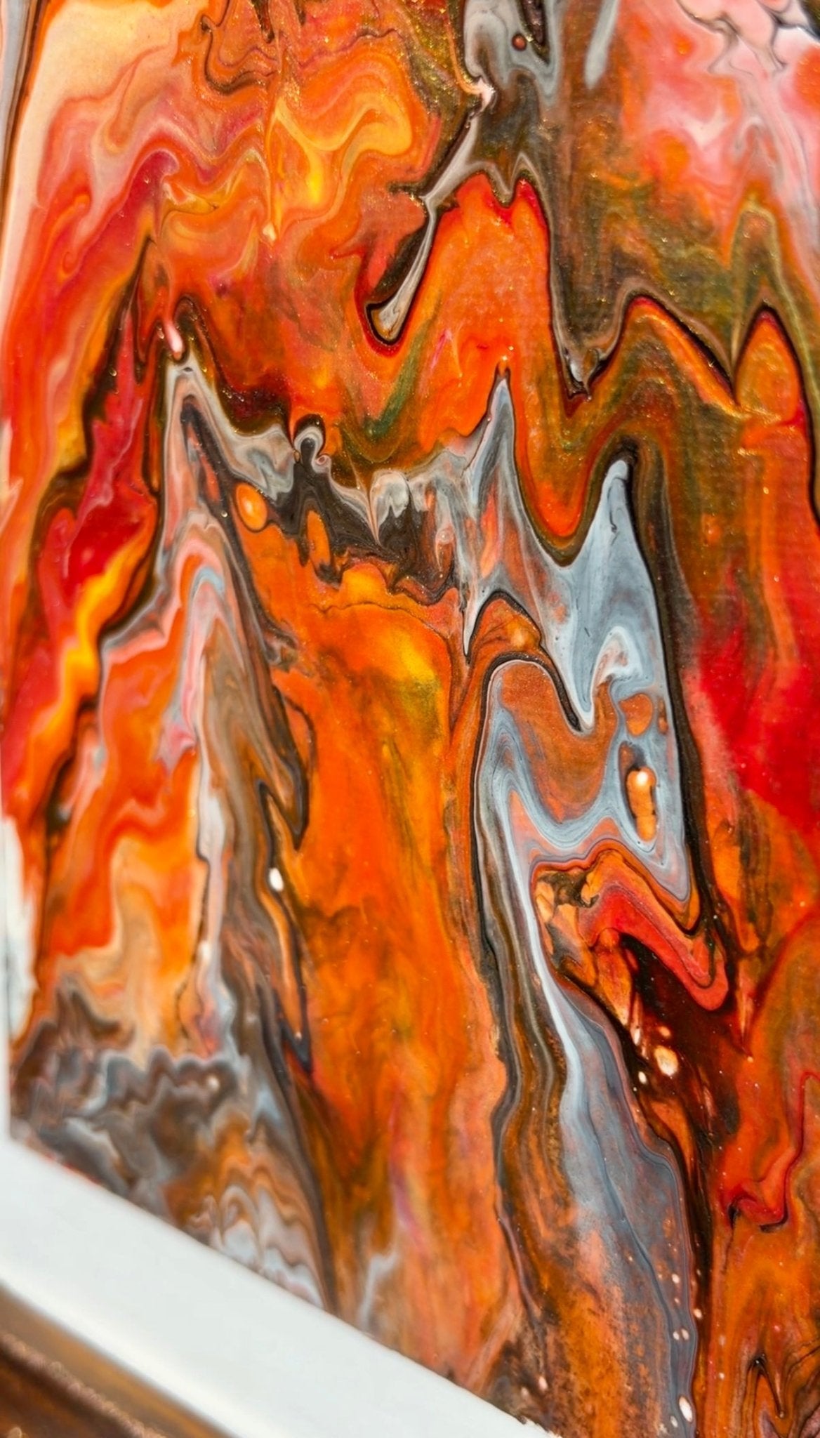 Canyon – Gerahmtes abstraktes, geologisches Erdbild (Original)